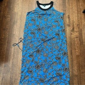 C wonder size XLarge blue floral maxi dress